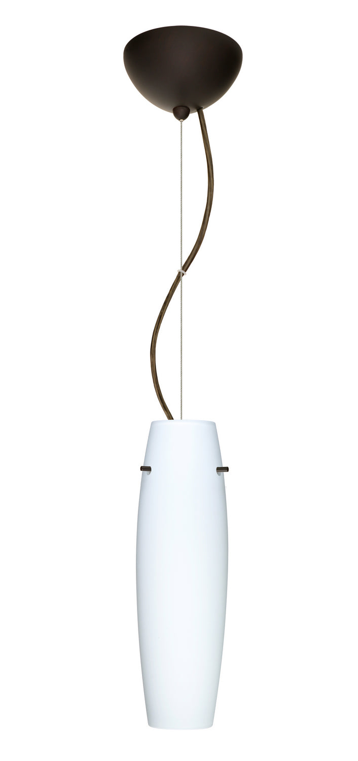Besa 1KX-489707-LED-BR One Light Pendant, Bronze