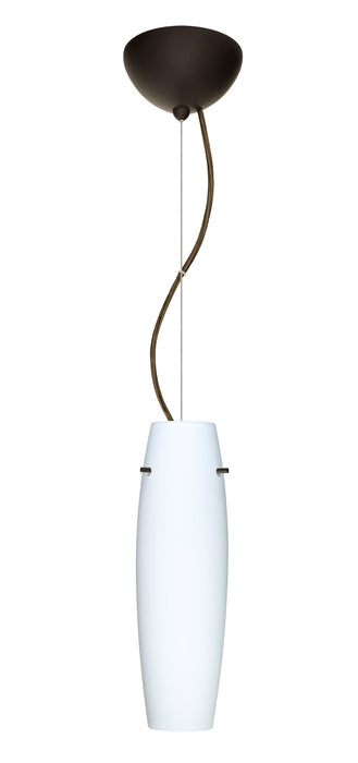 Besa 1KX-489707-LED-BR One Light Pendant, Bronze
