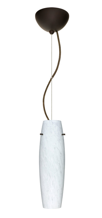 Besa 1KX-489719-LED-BR One Light Pendant, Bronze