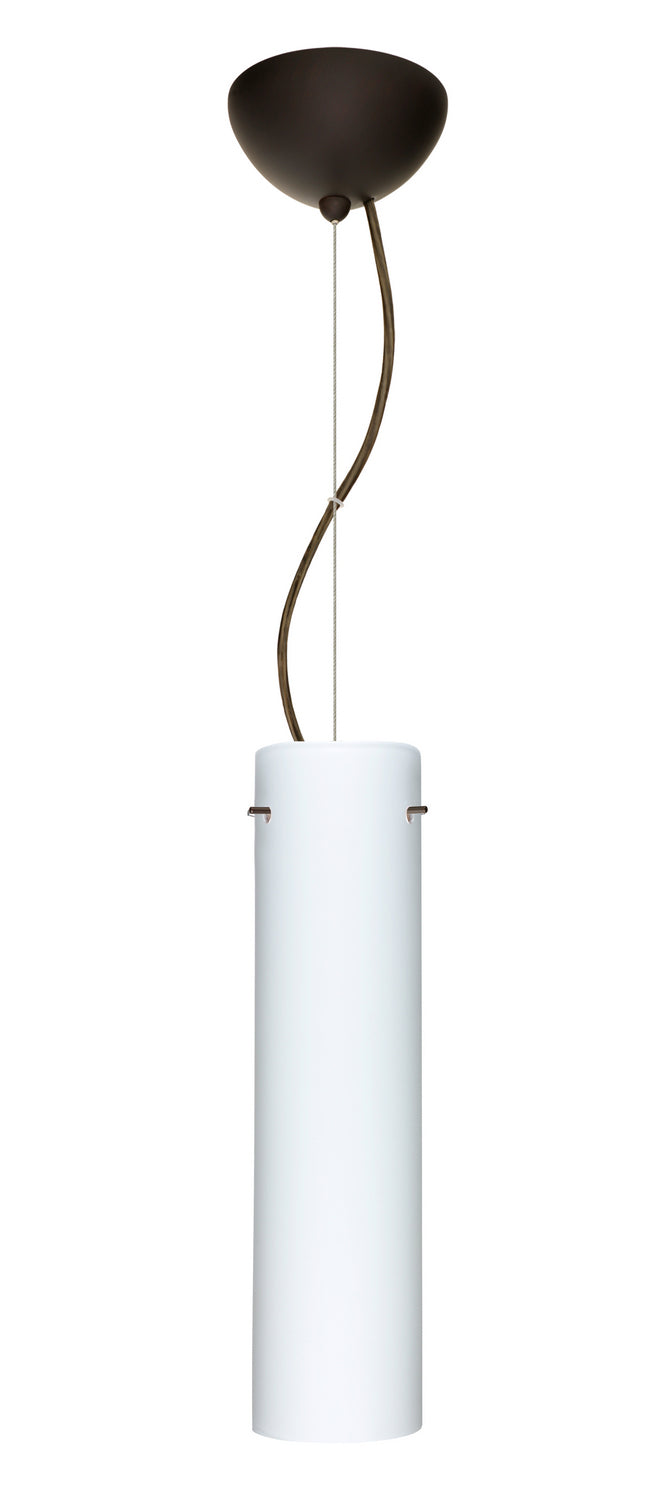 Besa 1KX-722407-LED-BR One Light Pendant, Bronze