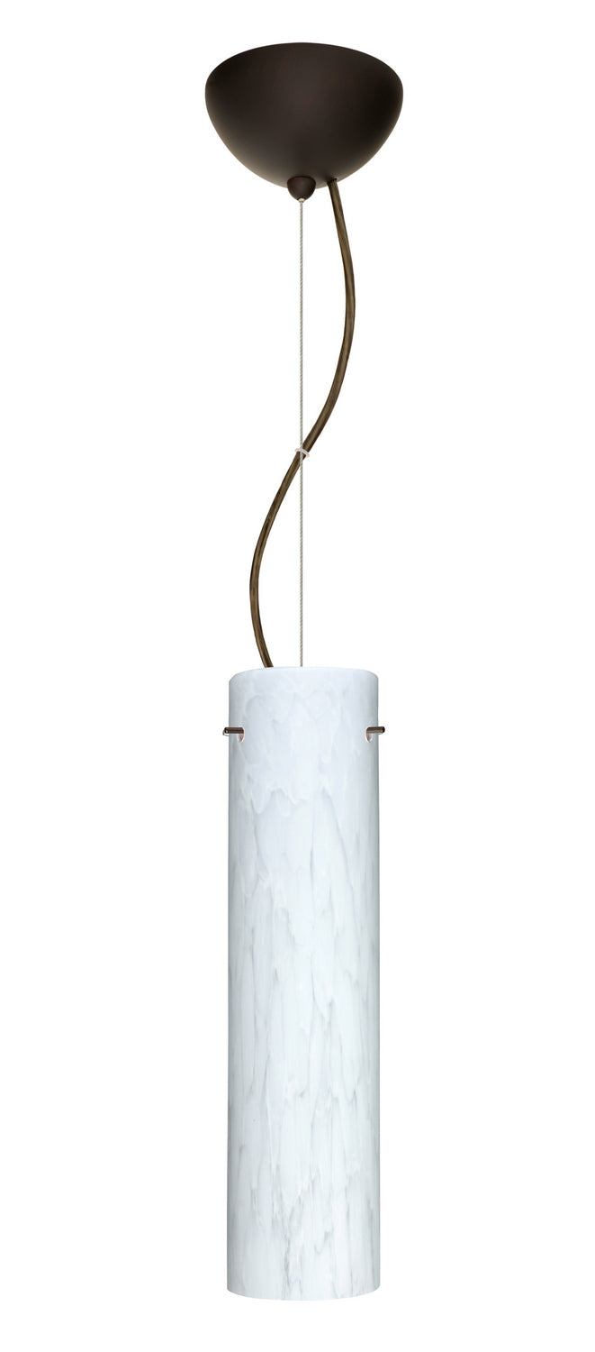Besa 1KX-722419-LED-BR One Light Pendant, Bronze