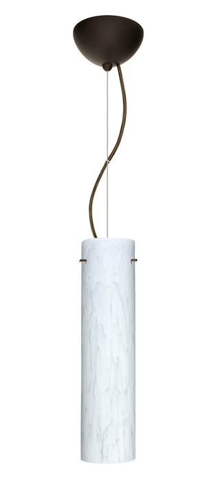 Besa 1KX-722419-LED-BR One Light Pendant, Bronze