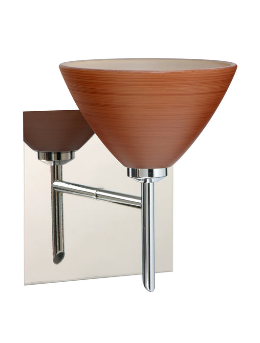 Besa 1SW-1743CH-CR-SQ One Light Wall Sconce, Chrome