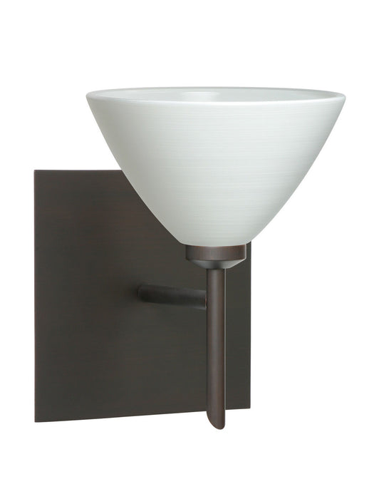 Besa 1SW-1743KR-BR-SQ One Light Wall Sconce, Bronze