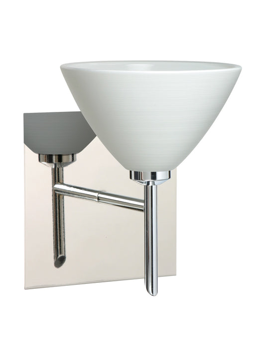 Besa 1SW-1743KR-CR-SQ One Light Wall Sconce, Chrome