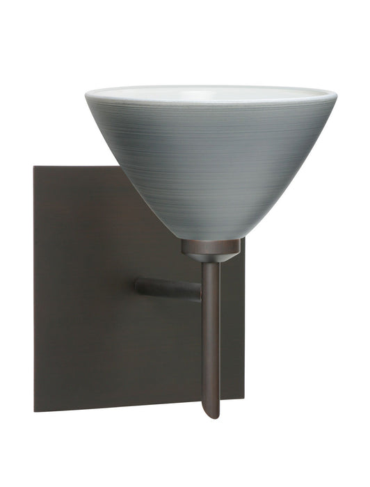 Besa 1SW-1743TN-BR-SQ One Light Wall Sconce, Bronze