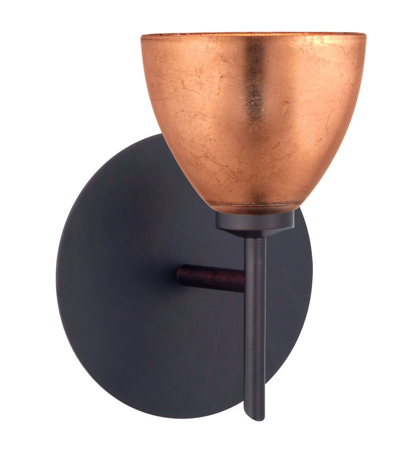 Besa 1SW-1758CF-BR One Light Wall Sconce, Bronze
