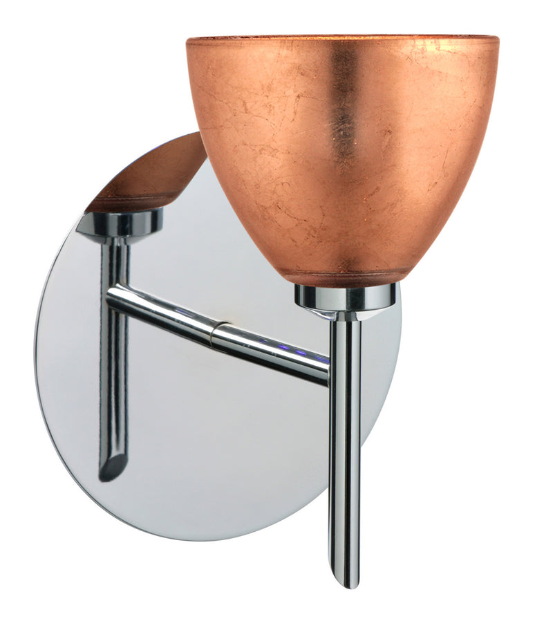 Besa 1SW-1758CF-CR One Light Wall Sconce, Chrome