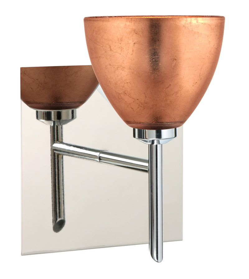 Besa 1SW-1758CF-CR-SQ One Light Wall Sconce, Chrome