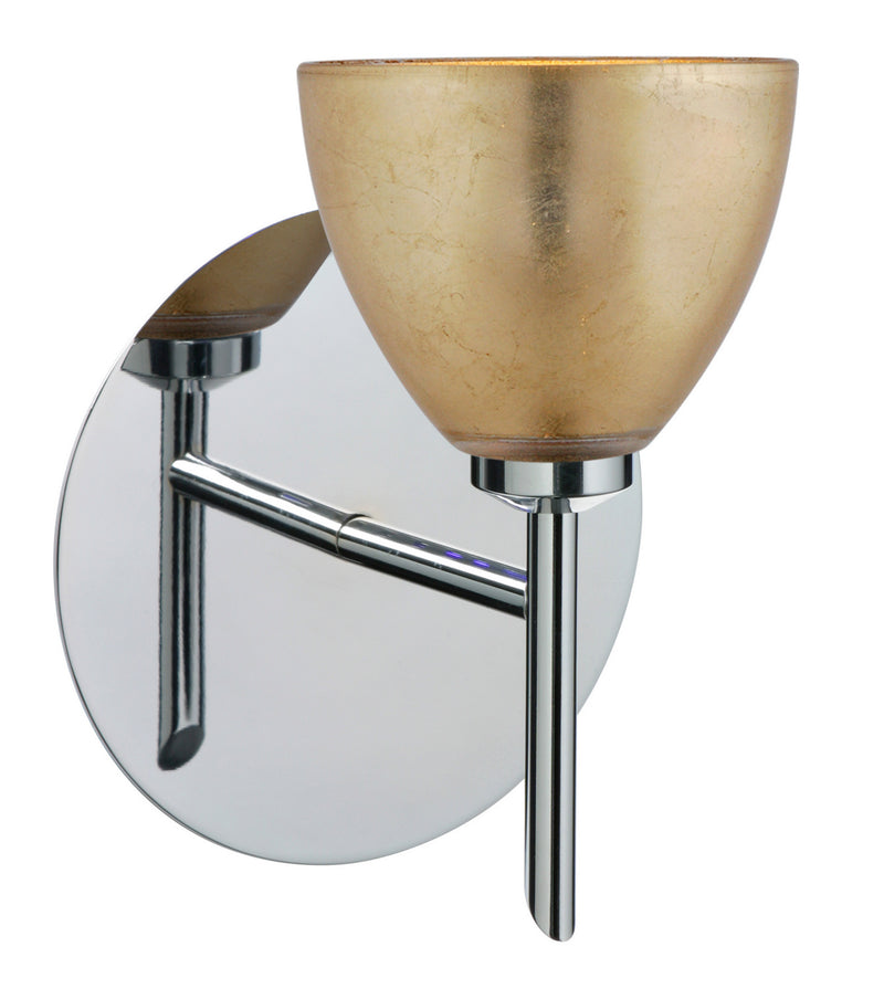 Besa 1SW-1758GF-CR One Light Wall Sconce, Chrome