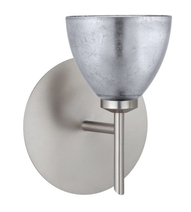 Besa 1SW-1758SF-SN One Light Wall Sconce, Satin Nickel