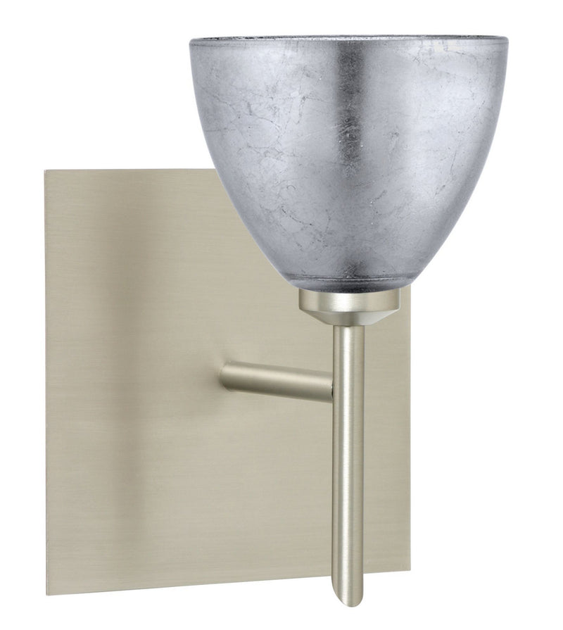 Besa 1SW-1758SF-SN-SQ One Light Wall Sconce, Satin Nickel