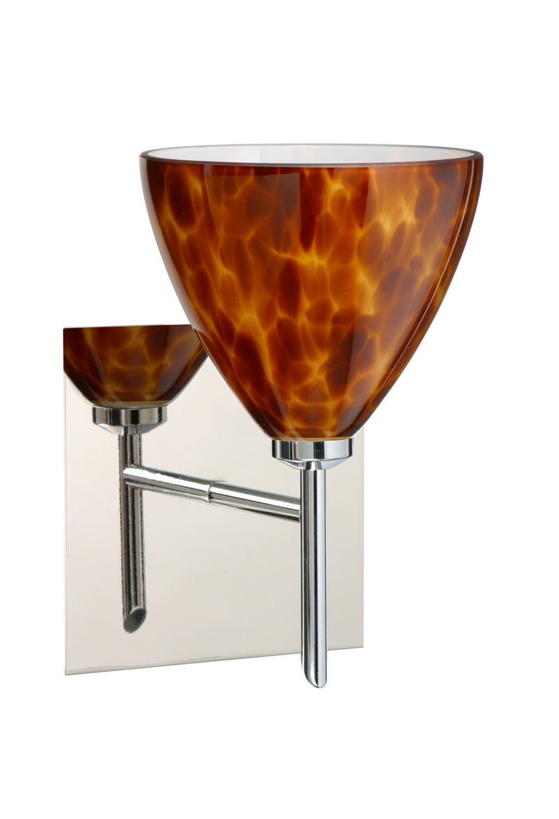 Besa 1SW-177918-CR-SQ One Light Wall Sconce, Chrome