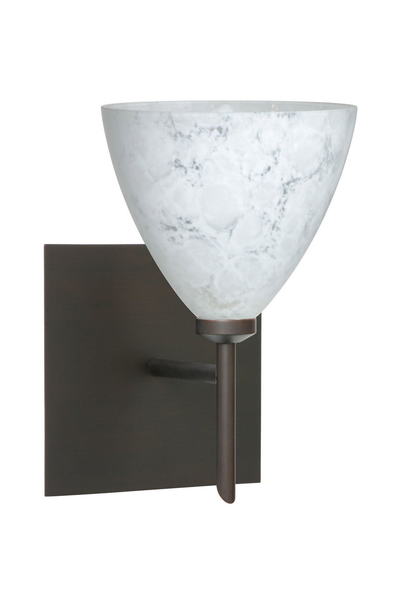 Besa 1SW-177919-BR-SQ One Light Wall Sconce, Bronze