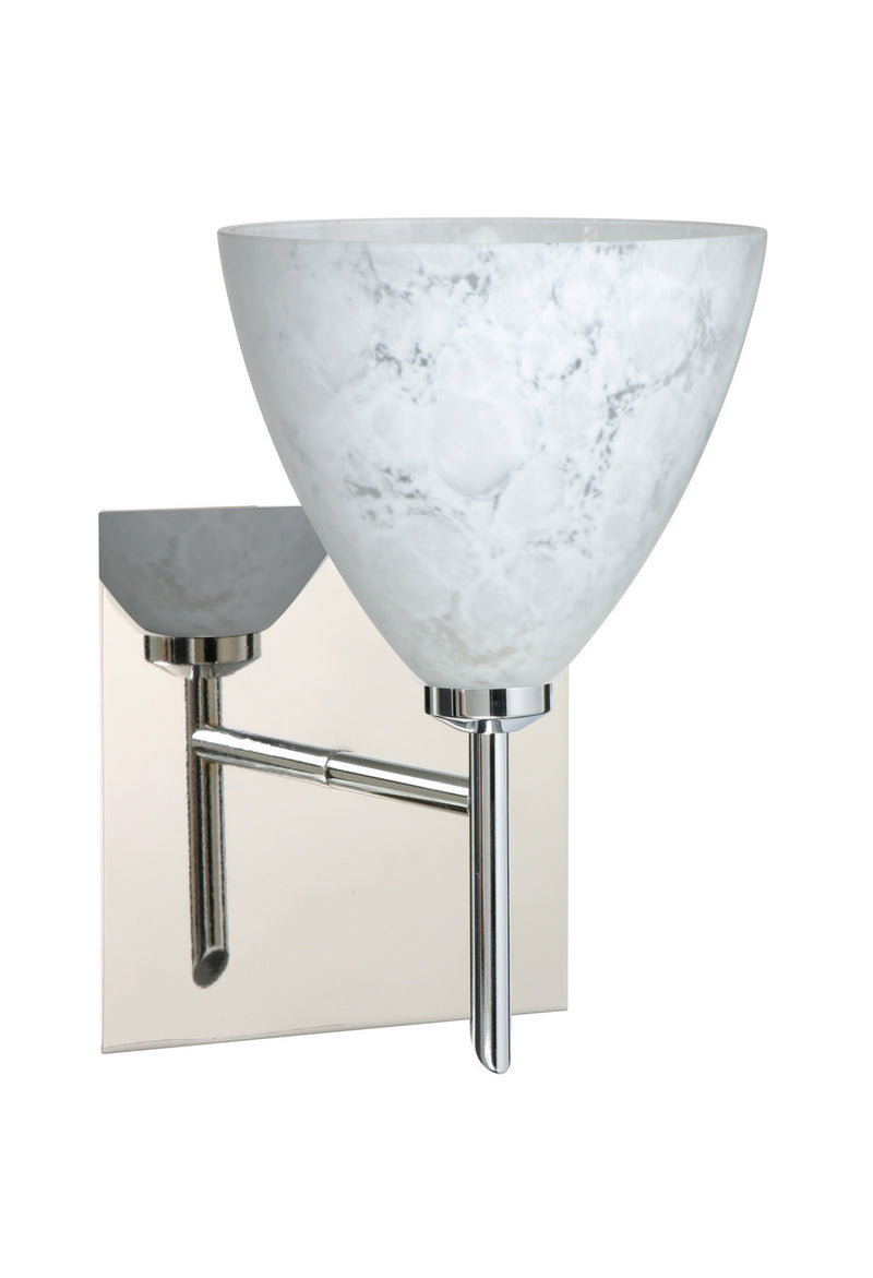 Besa 1SW-177919-CR-SQ One Light Wall Sconce, Chrome