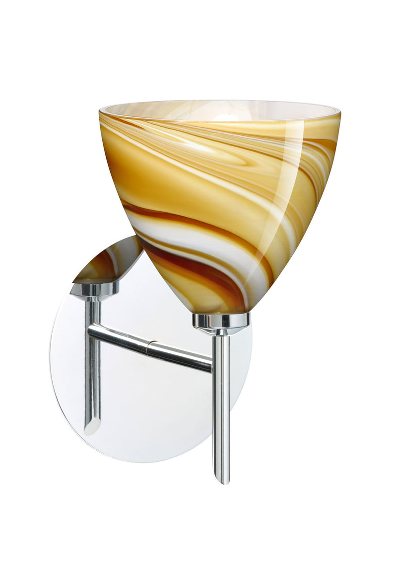 Besa 1SW-1779HN-CR One Light Wall Sconce, Chrome