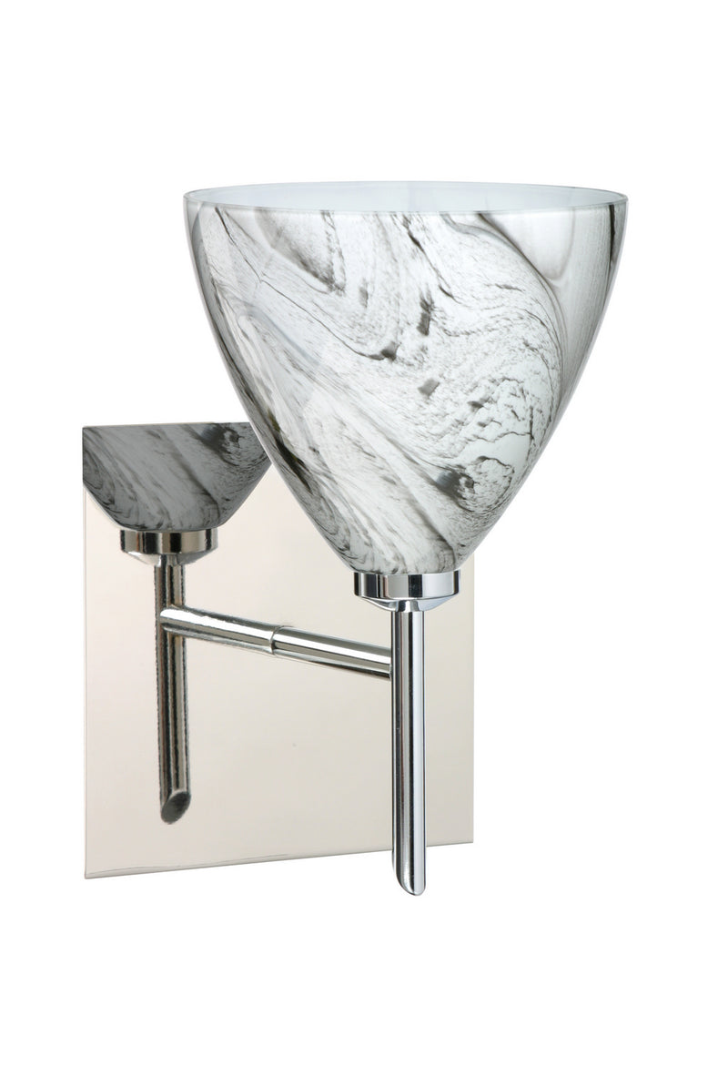 Besa 1SW-1779MG-CR-SQ One Light Wall Sconce, Chrome