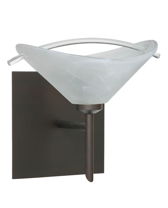 Besa 1SW-181304-BR-SQ One Light Wall Sconce, Bronze