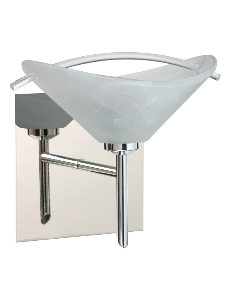 Besa 1SW-181304-CR-SQ One Light Wall Sconce, Chrome