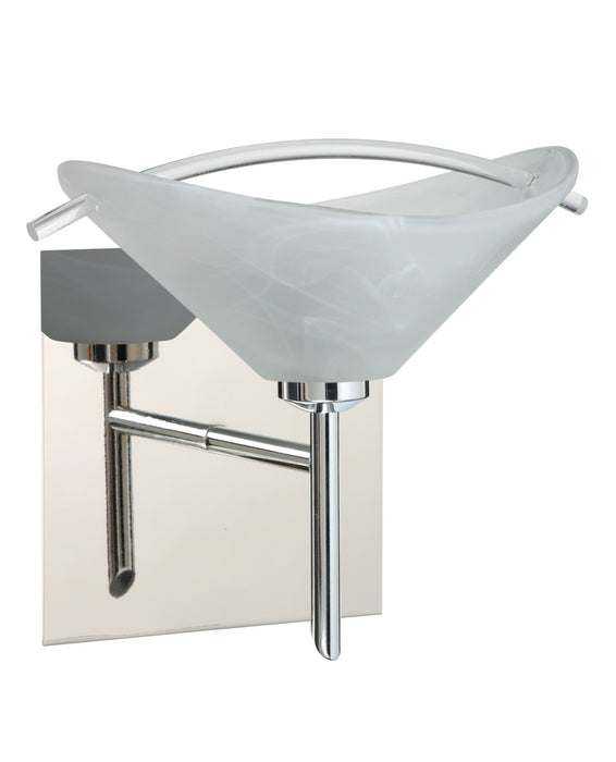 Besa 1SW-181304-CR-SQ One Light Wall Sconce, Chrome