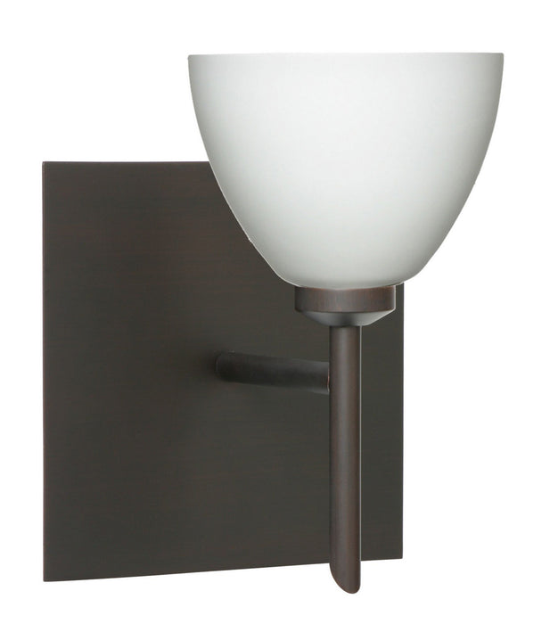 Besa 1SW-185807-BR-SQ One Light Wall Sconce, Bronze