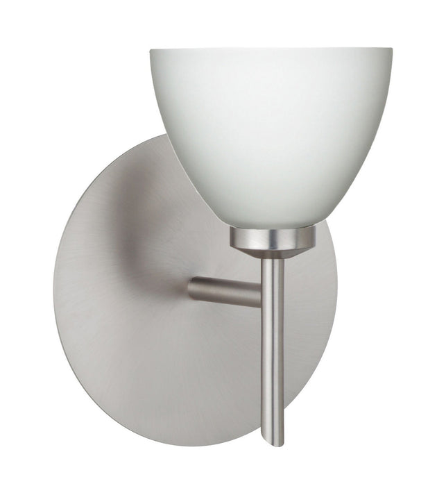 Besa 1SW-185807-SN One Light Wall Sconce, Satin Nickel