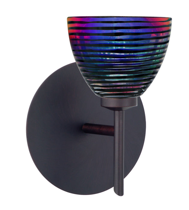 Besa 1SW-1858DW-BR One Light Wall Sconce, Bronze
