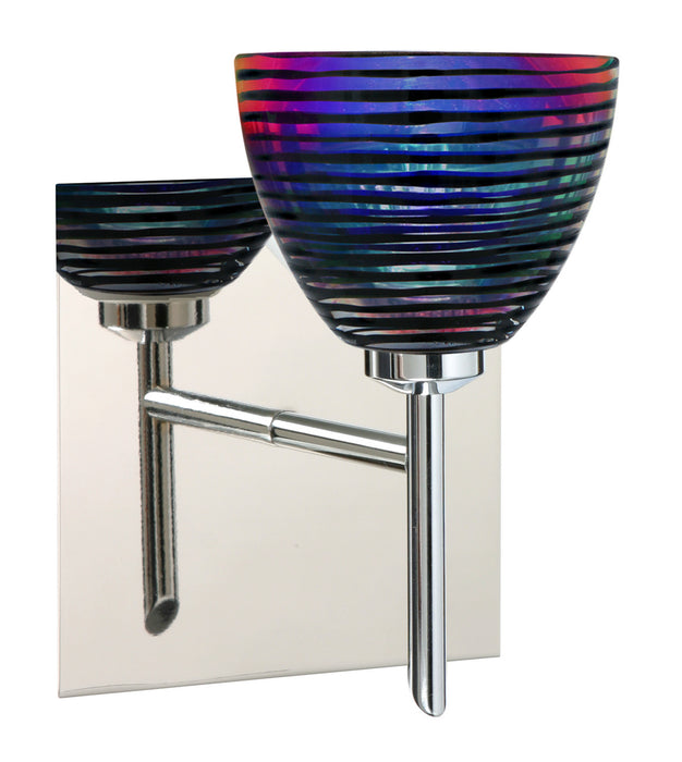 Besa 1SW-1858DW-CR-SQ One Light Wall Sconce, Chrome