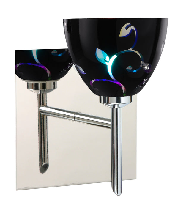 Besa 1SW-1858VB-CR-SQ One Light Wall Sconce, Chrome