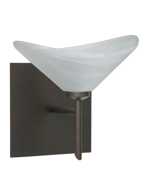 Besa 1SW-191352-BR-SQ One Light Wall Sconce, Bronze