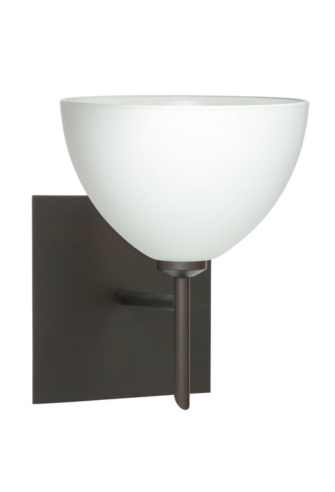 Besa 1SW-467907-BR-SQ One Light Wall Sconce, Bronze