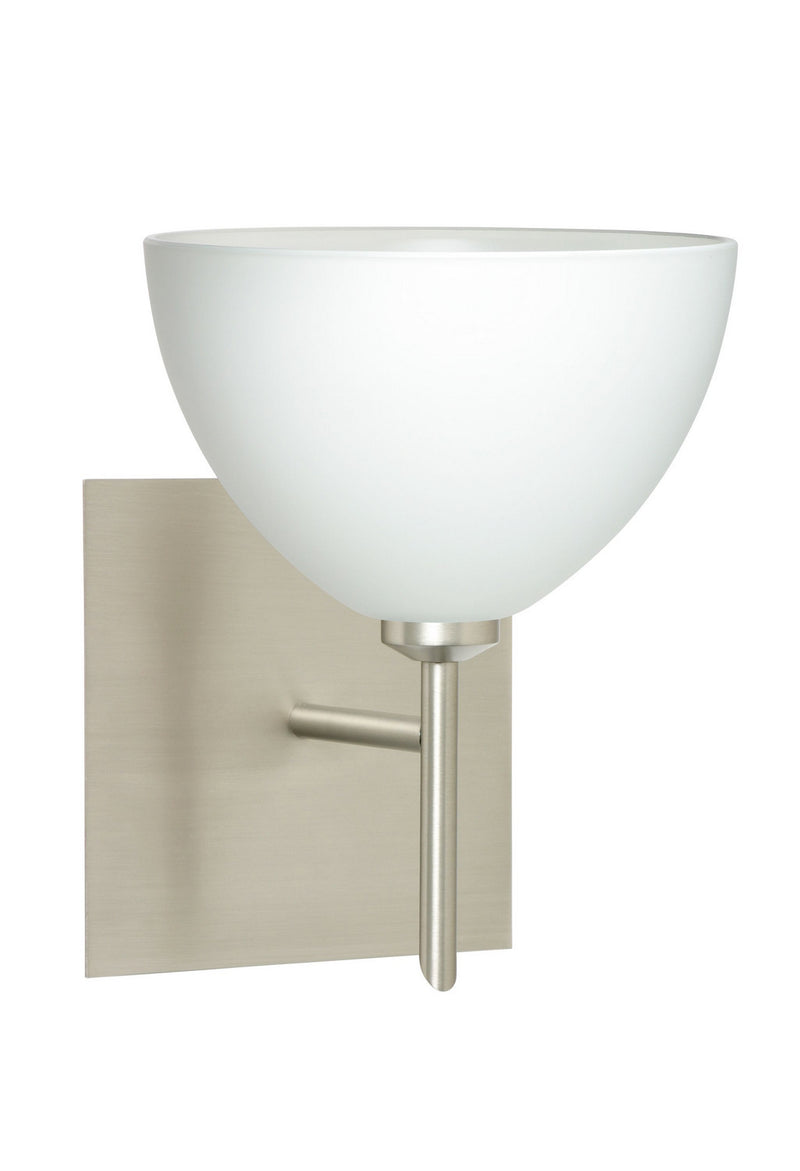 Besa 1SW-467907-SN-SQ One Light Wall Sconce, Satin Nickel