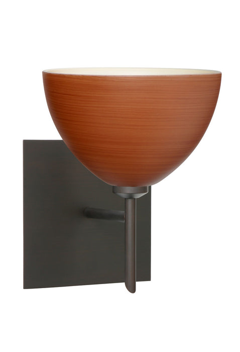 Besa 1SW-4679CH-BR-SQ One Light Wall Sconce, Bronze