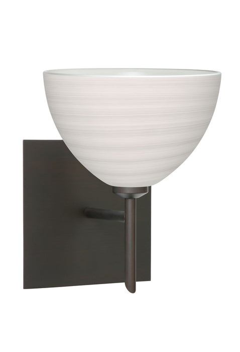 Besa 1SW-4679KR-BR-SQ One Light Wall Sconce, Bronze