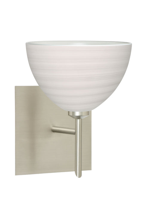 Besa 1SW-4679KR-SN-SQ One Light Wall Sconce, Satin Nickel
