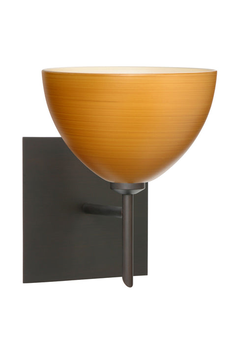 Besa 1SW-4679OK-BR-SQ One Light Wall Sconce, Bronze