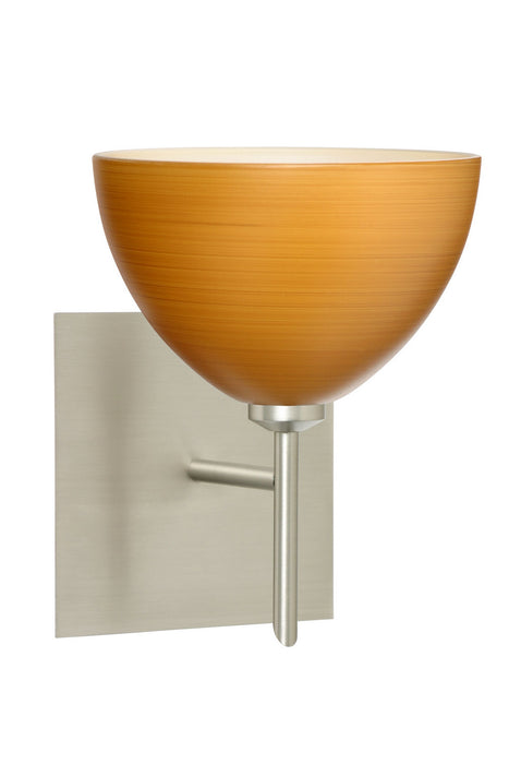 Besa 1SW-4679OK-SN-SQ One Light Wall Sconce, Satin Nickel