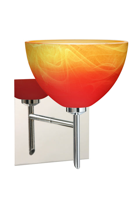 Besa 1SW-4679SL-CR-SQ One Light Wall Sconce, Chrome