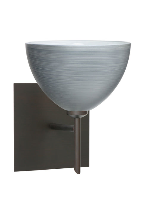 Besa 1SW-4679TN-BR-SQ One Light Wall Sconce, Bronze