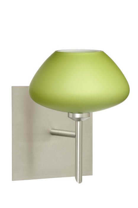 Besa 1SW-541035-SN-SQ One Light Wall Sconce, Satin Nickel