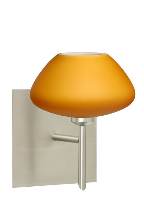 Besa 1SW-541080-SN-SQ One Light Wall Sconce, Satin Nickel