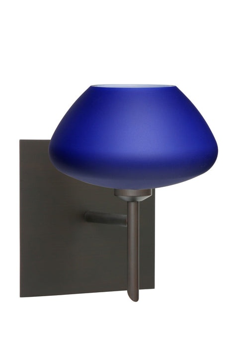 Besa 1SW-541087-BR-SQ One Light Wall Sconce, Bronze