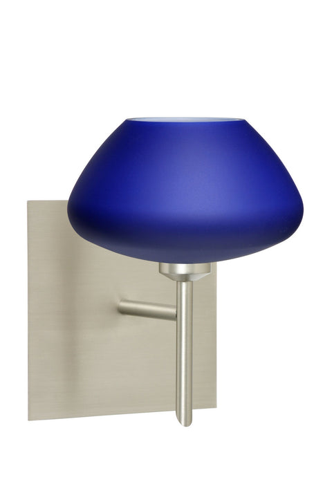 Besa 1SW-541087-SN-SQ One Light Wall Sconce, Satin Nickel