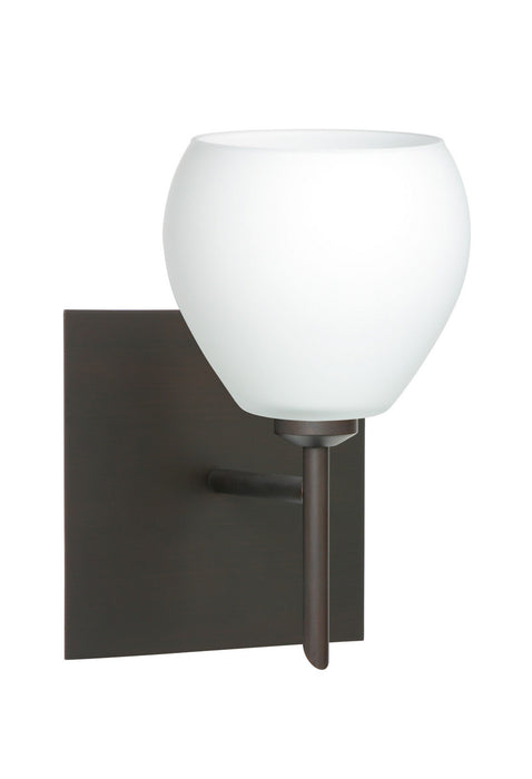 Besa 1SW-560507-BR-SQ One Light Wall Sconce, Bronze