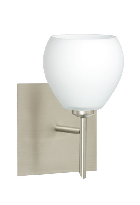 Besa 1SW-560507-SN-SQ One Light Wall Sconce, Satin Nickel