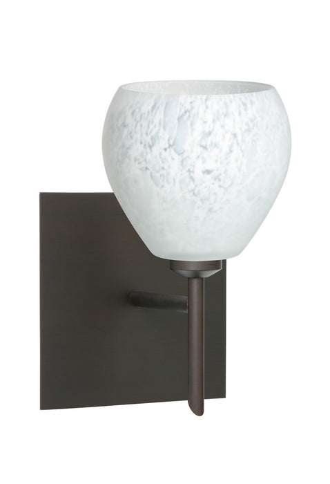 Besa 1SW-560519-BR-SQ One Light Wall Sconce, Bronze