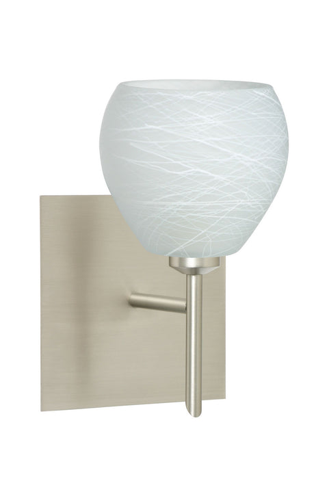 Besa 1SW-560560-SN-SQ One Light Wall Sconce, Satin Nickel