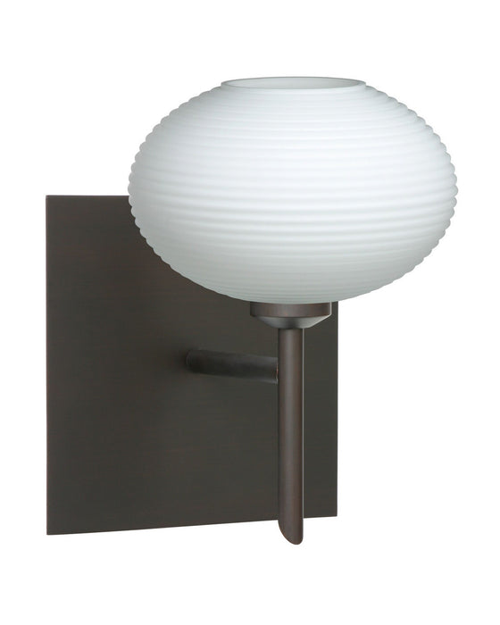 Besa 1SW-561207-BR-SQ One Light Wall Sconce, Bronze