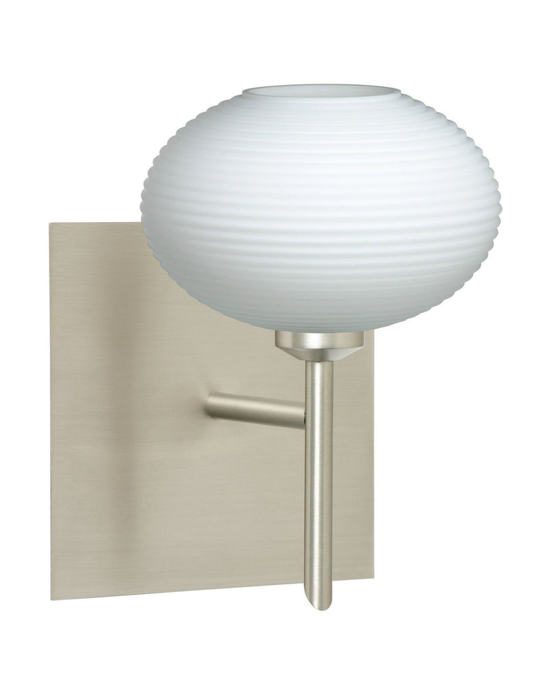 Besa 1SW-561207-SN-SQ One Light Wall Sconce, Satin Nickel