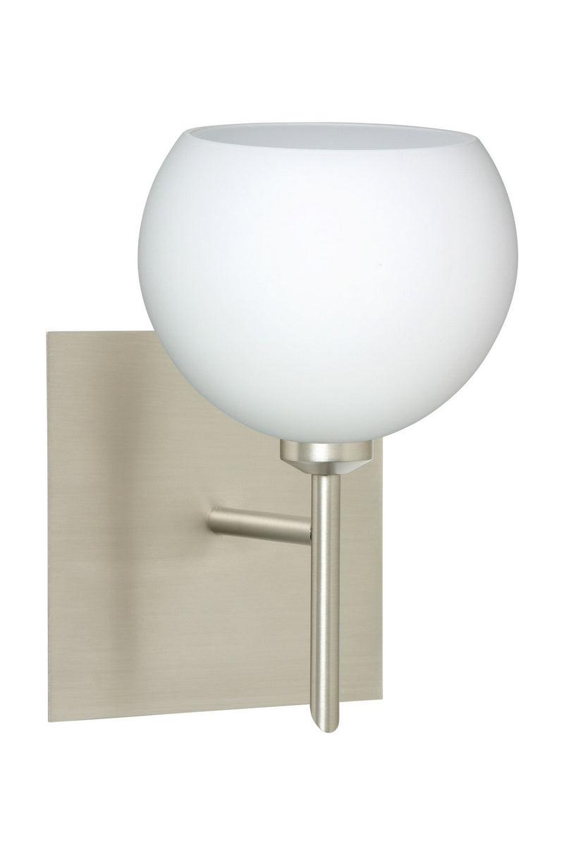 Besa 1SW-565807-SN-SQ One Light Wall Sconce, Satin Nickel